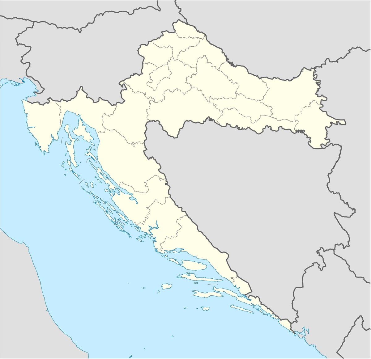 térkép horvátország offline