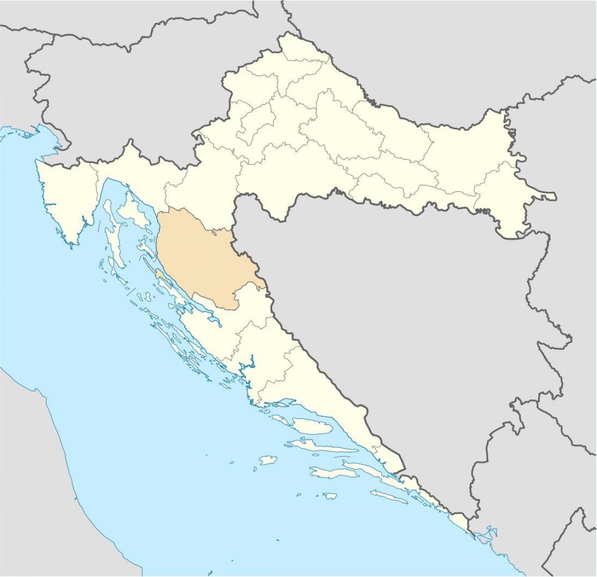 senj horvátország térkép