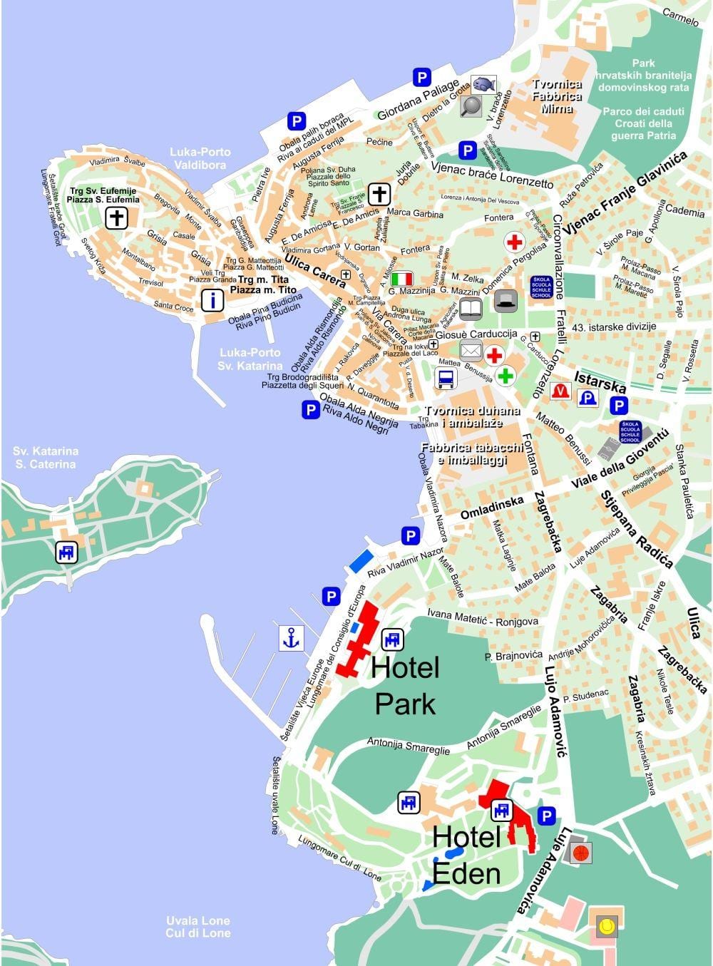 térkép rovinj, horvátország