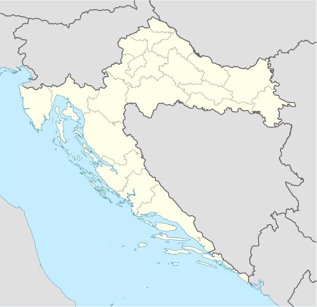 horvátország térkép