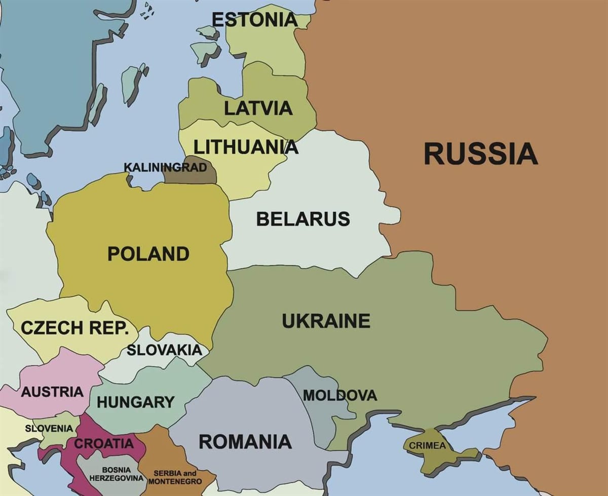 térkép horvátország, illetve a szomszédos országokban