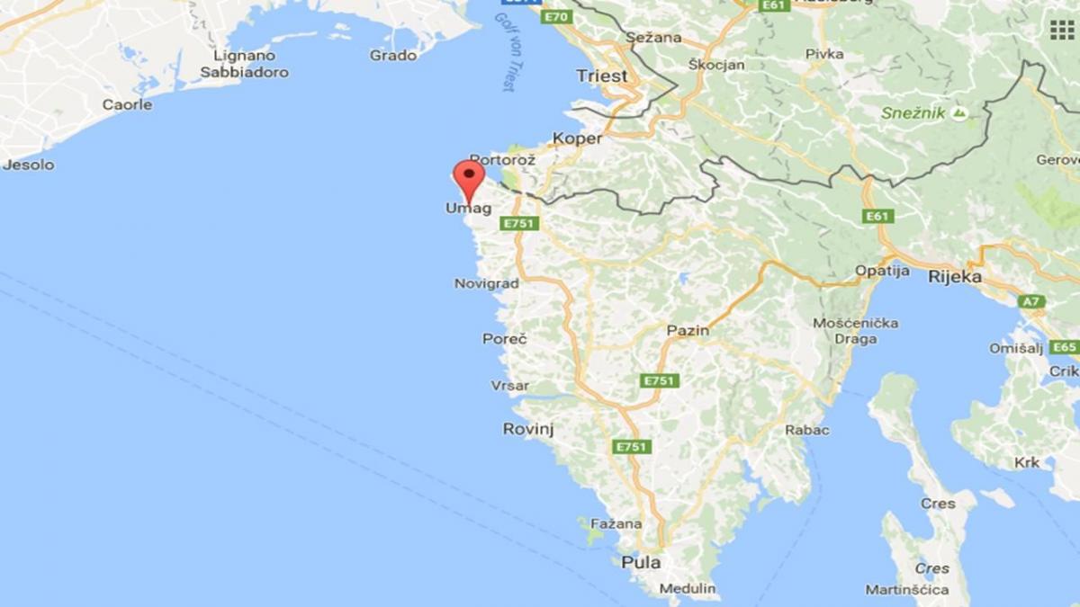 térkép umag horvátország