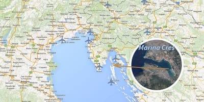 Cres horvátország térkép