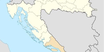 Térkép-dalmácia horvátország 