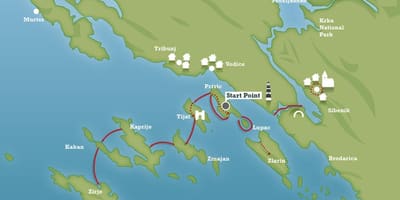 Adriai-tenger partján, horvátország térkép