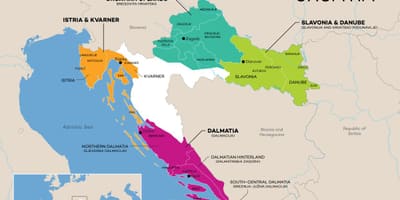 Térkép horvátország pincészetek