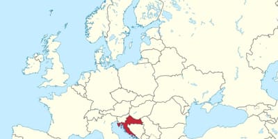 Horvátország európa térképe
