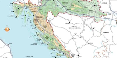 Split horvátország tengerpart térkép
