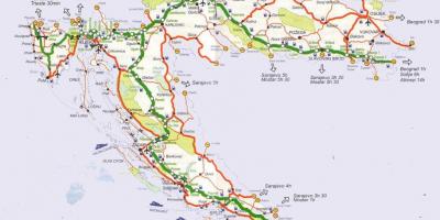 Részletes horvátország térkép