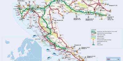 Térkép horvátország vonat