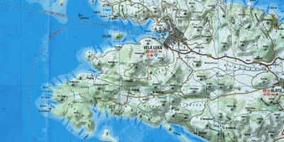 Térkép korcula horvátország