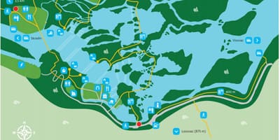 Krka nemzeti park, horvátország térkép