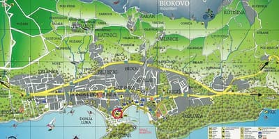 Térkép makarska horvátország