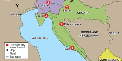 Térkép opatija, horvátország