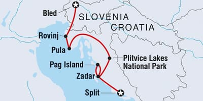 Plitvice horvátország térkép