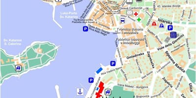 Térkép rovinj, horvátország