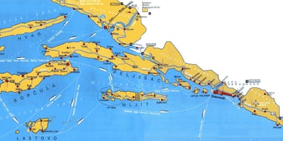 Horvátország térkép dubrovnik terület