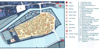 Horvátország, trogir térkép